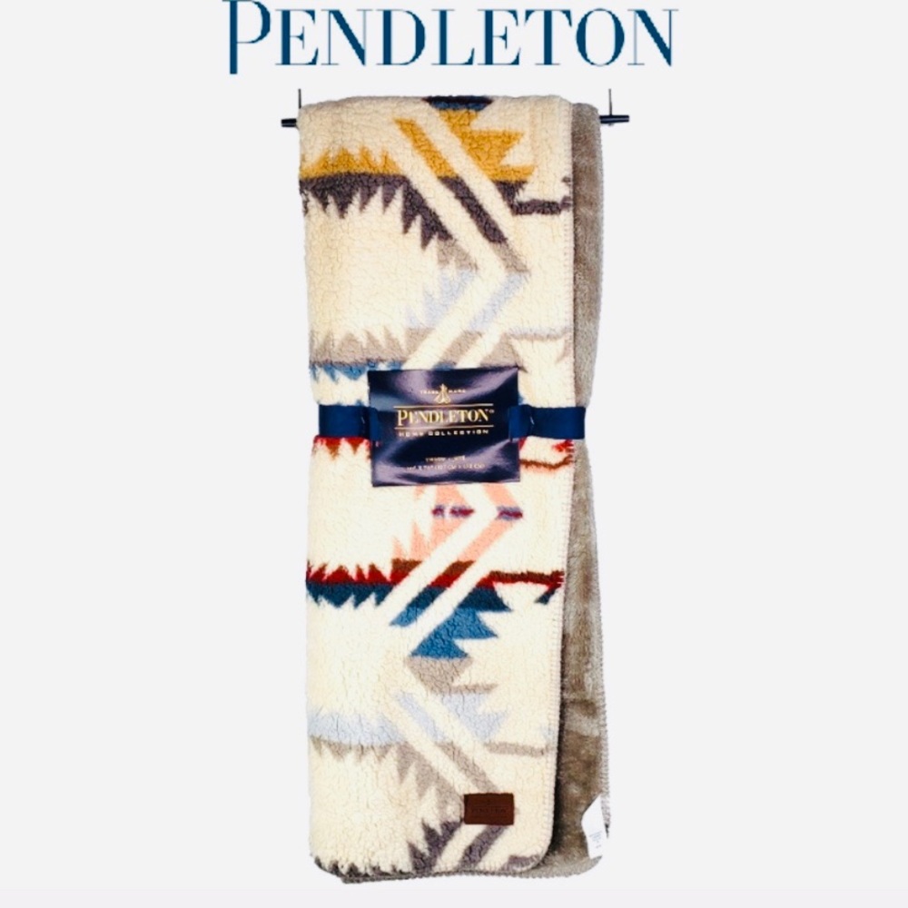 PENDLETON Sherpa Aztec Southwest Navajo Throw